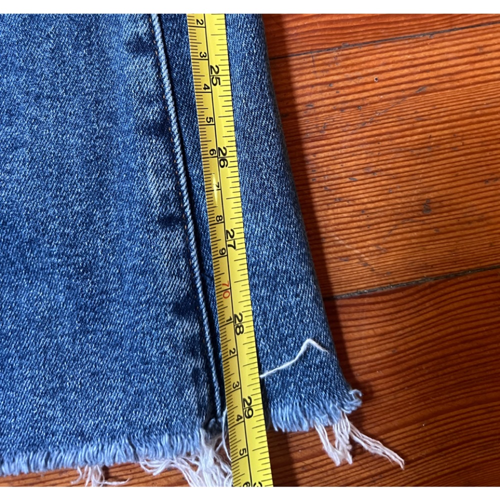 Abercrombie & Fitch Blue Flare Wide Leg Bell Bottom Jeans - Picture 8 of 9